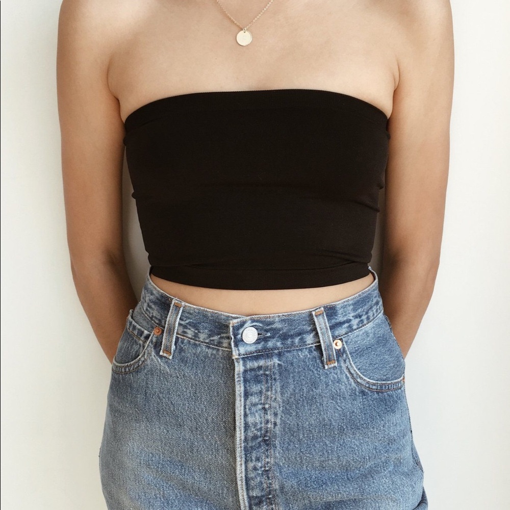 Frankie Phoenix strapless crop top
